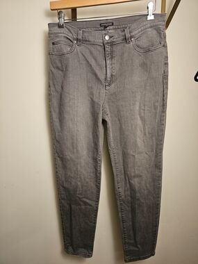 Eileen Fisher Organic Cotton Women’s Gray Straight Leg Jeans